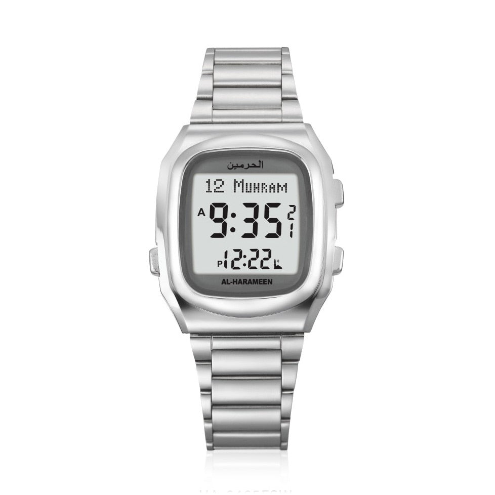 Al-Harameen Digitale Horloge RVS Roestvrijstalen Band
