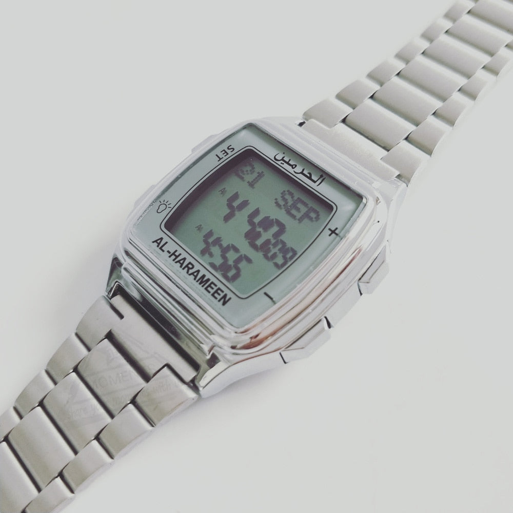 Al-Harameen Digitale Horloge RVS Roestvrijstalen Band