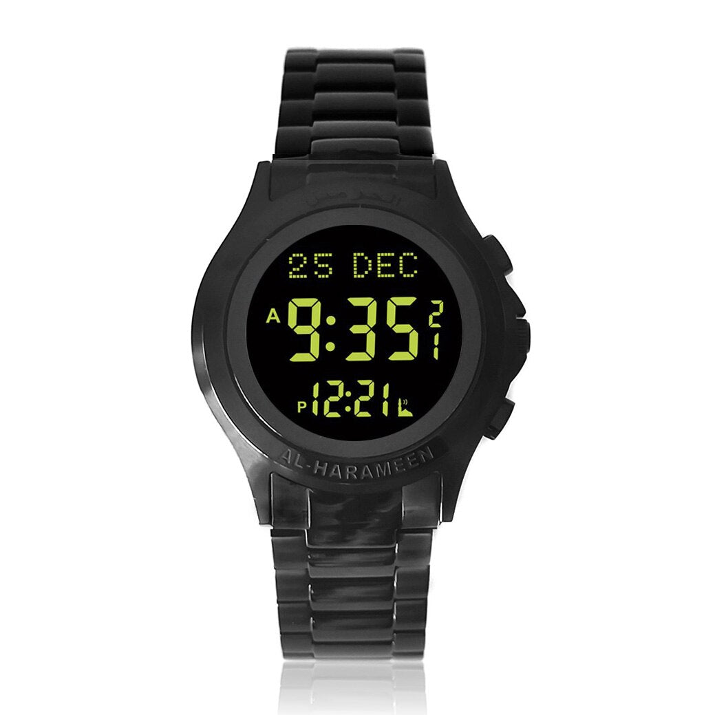 Al-Harameen Digitale Horloge RVS Volledig Zwart