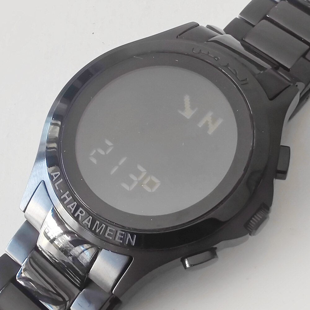 Al-Harameen Digitale Horloge RVS Volledig Zwart