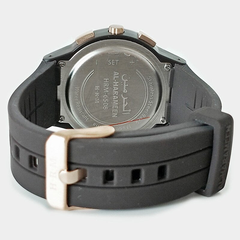 Al-Harameen Digitale Horloge RVS Siliconen Band