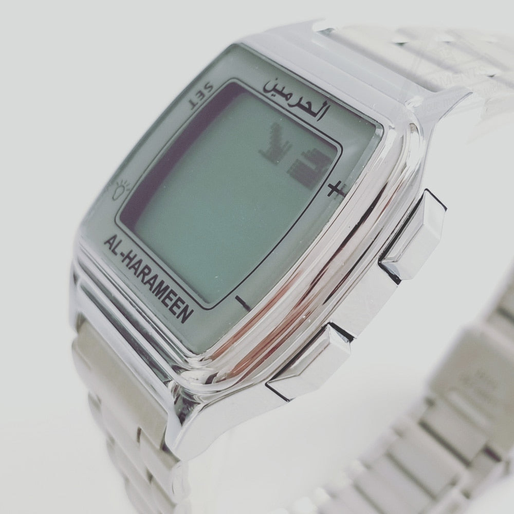 Al-Harameen Digitale Horloge RVS Roestvrijstalen Band