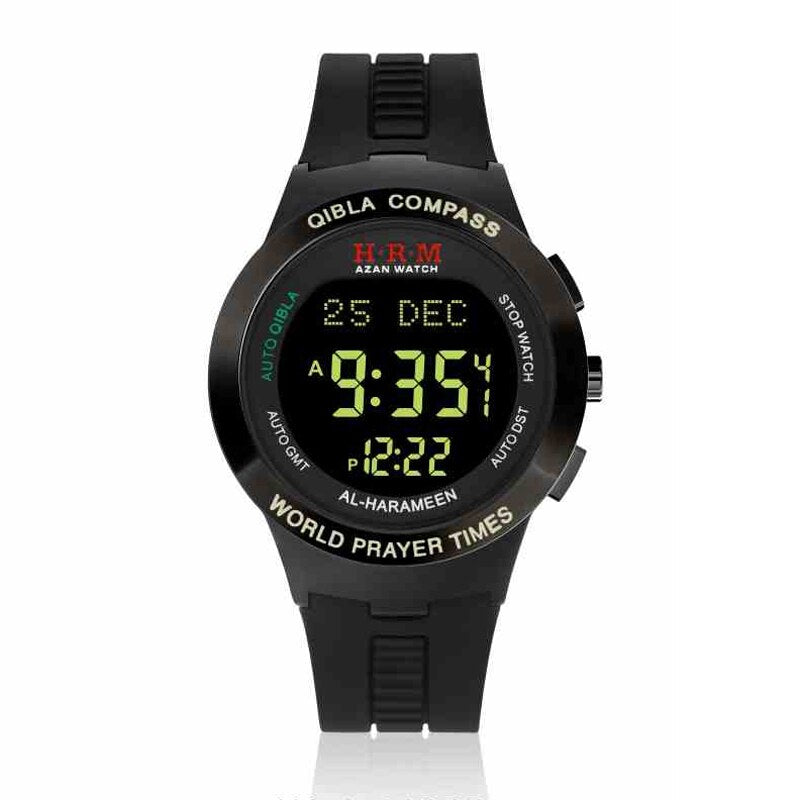 Al-Harameen Digitale Horloge RVS Siliconen Band