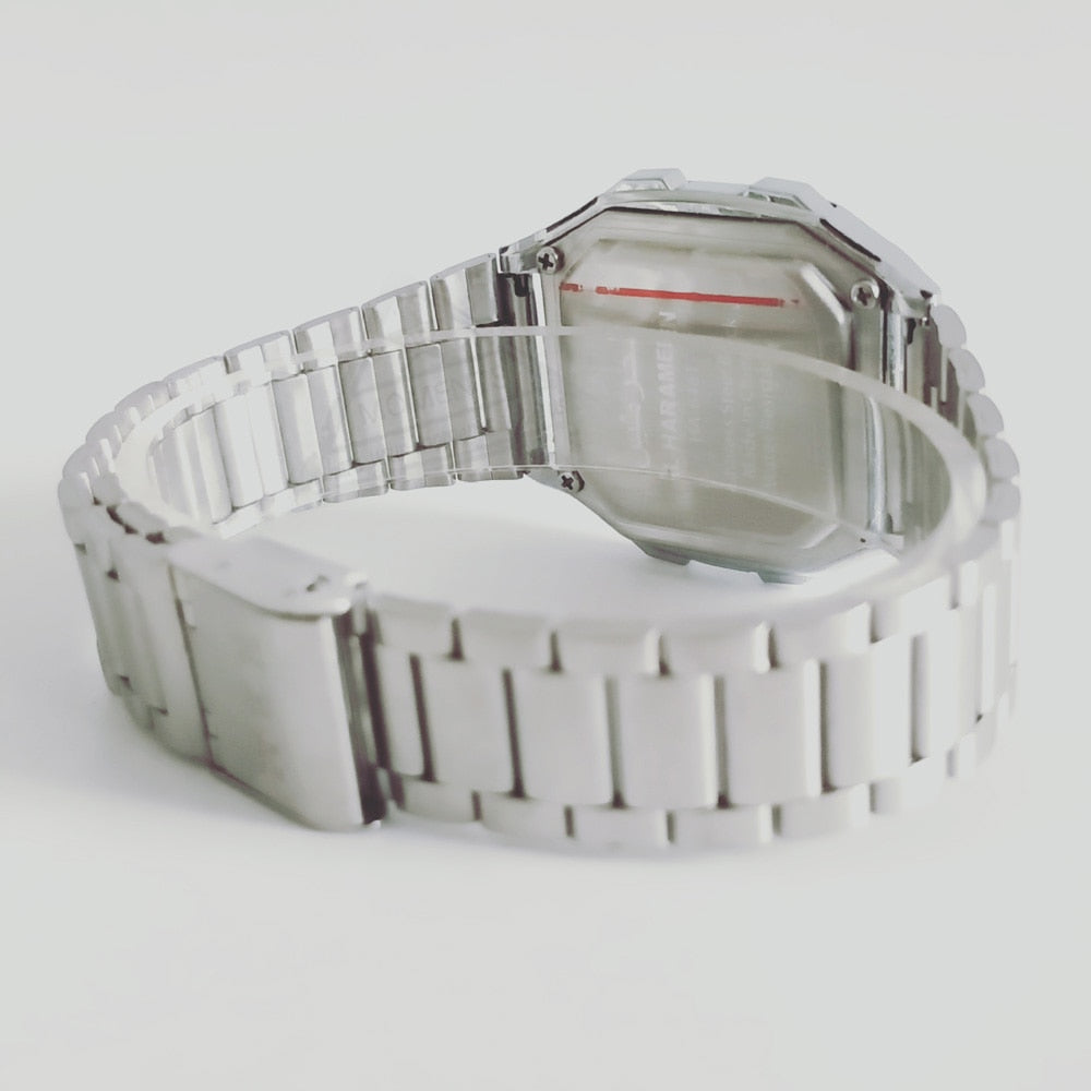 Al-Harameen Digitale Horloge RVS Roestvrijstalen Band