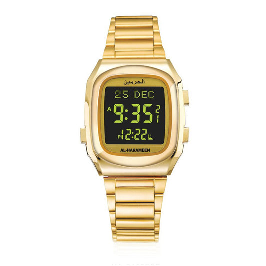 Al-Harameen Digitale Horloge RVS Roestvrijstalen Band