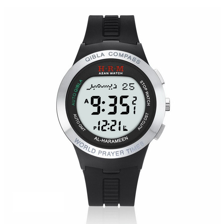 Al-Harameen Digitale Horloge RVS Siliconen Band