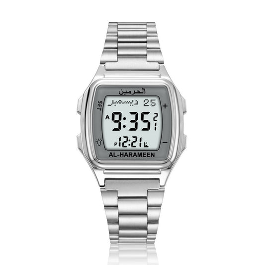 Al-Harameen Digitale Horloge RVS Roestvrijstalen Band
